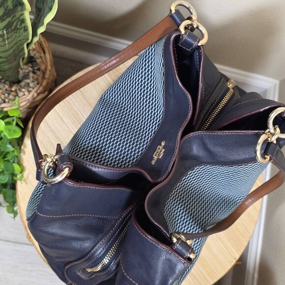 Coach Lexy Legacy Jacquard Shoulder Bag - Picture 11 of 14